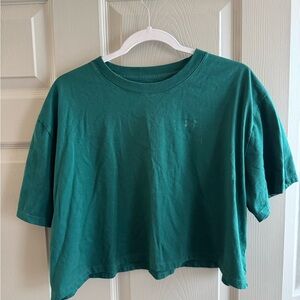 Under Armour Teal Cropped T-Shirt